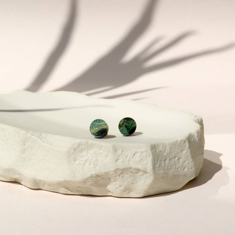 Funkelnde Glitzer Ohrstecker von niemalsmehrohnede