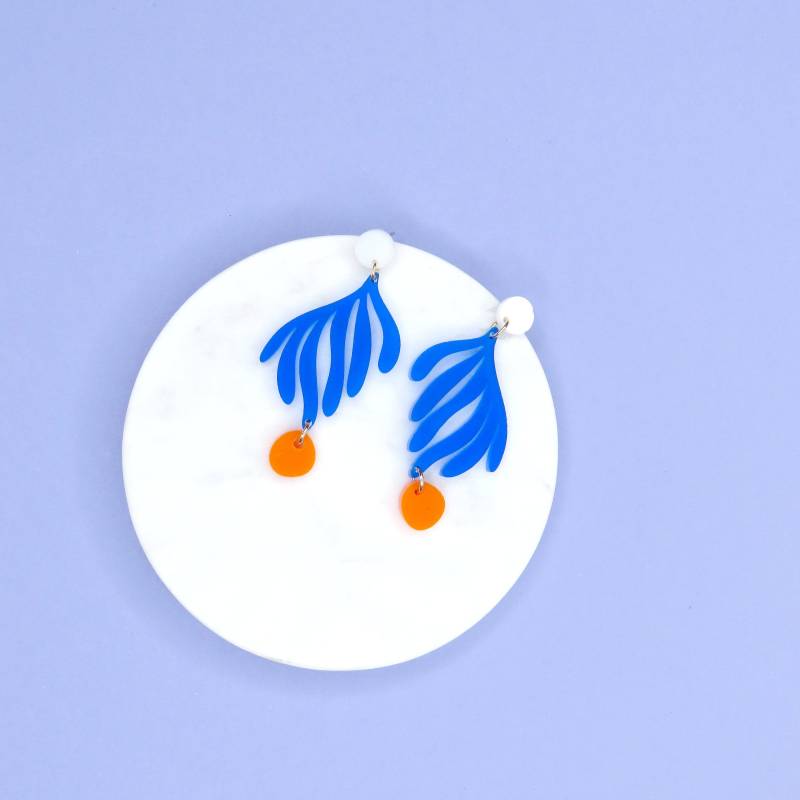 Matisse Florale Blatt Ohrringe Aus Acryl von niemalsmehrohnede