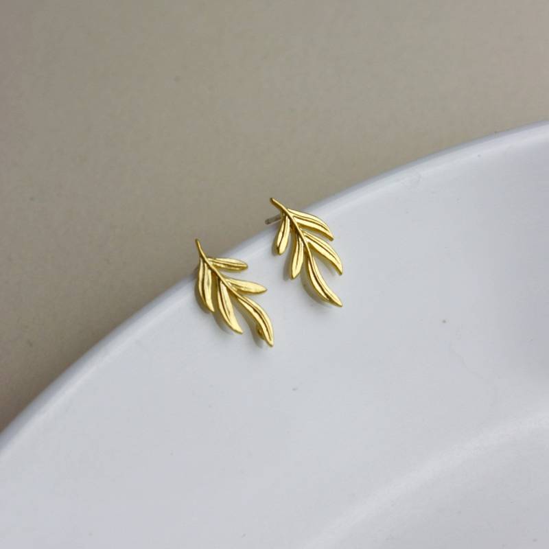 Small Golden Branch Studs von niemalsmehrohnede