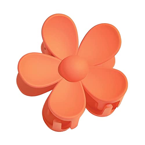 Blume Klaue Pinzette Mädchen Haar Clips Sommer Haar Zubehör Für Frauen Starke Befestigung Haar Clips Für Dünnes Und Dickes Haar,Orange von nijosa