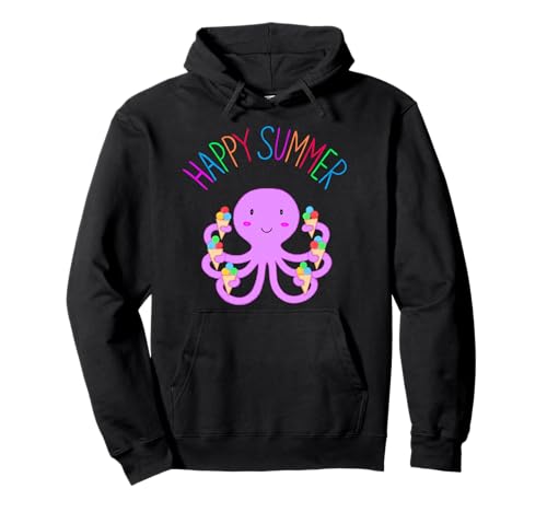 Oktopus mit EIS Sommer Kraken Kinder Sommerzeit Freude Pullover Hoodie von nikki_malt_was