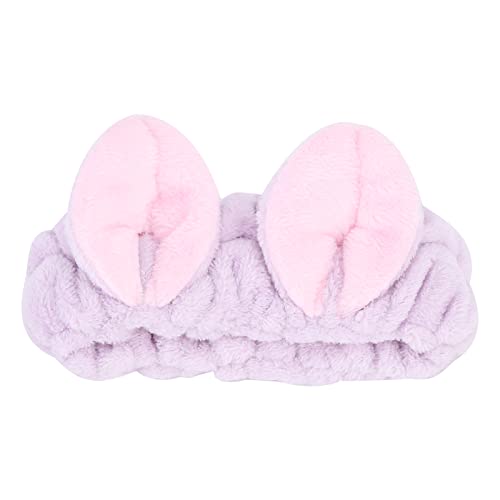 Katzenohren Spa Stirnband Weiches Stoff Haar Band für Frauen süßes Make -up und Gesichtswaschstirnband ideal für Spa, Yoga und Bewegung mit entzückendem Katzenohr -Design (Verdickte Katzenohren lila) Katzenohren Spa Stirnband Weiches Stoff Haar Band für Frauen süßes Make -up und Gesichtswaschstirnband ideal für Spa, Yoga und Bewegung mit entzückendem Katzenohr -Design (Verdickte Katzenohren lila) von nikusaz