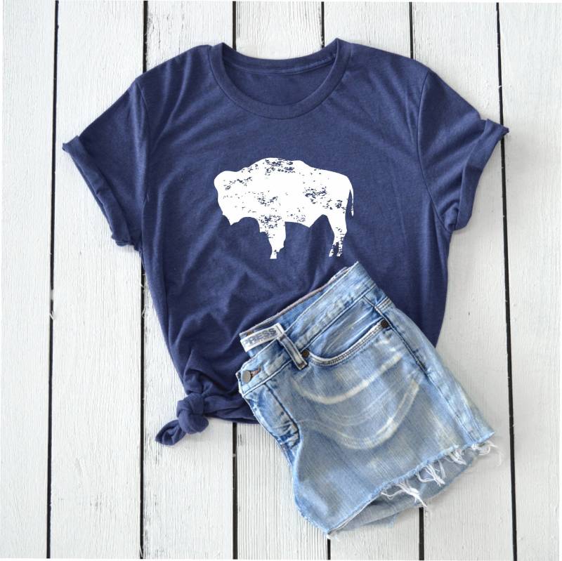 Bison Shirt - Wyoming Büffel Top Brautjungfer Junggesellinnenabschied von ninety5prints