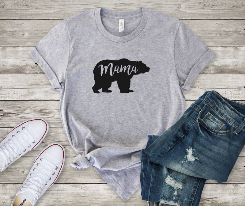 Mama Bär Shirt - Rundhals Unisex Für von ninety5prints