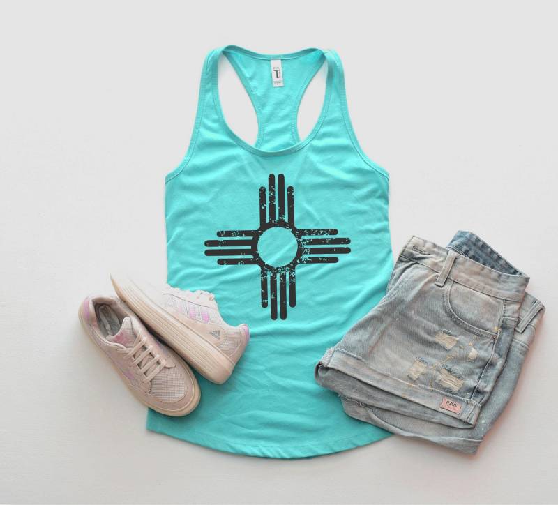 New Mexico Tank Top | Shirt - Zia Racerback von ninety5prints