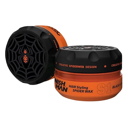 NISHMAN Aqua Spider Wax S1 – Black Widow 150g – Zitrus Duft – Starker Halt & Glänzendes Finish Haarwachs für Männer, Flexibles Styling für Alle Haartypen NISHMAN Aqua Spider Wax S1 – Black Widow 150g – Zitrus Duft – Starker Halt & Glänzendes Finish Haarwachs für Männer, Flexibles Styling für Alle Haartypen von nishman