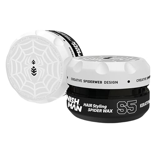 NISHMAN Aqua Spider Wax S5 – Keratin White 150g – Kokos Duft – Starker Halt & Glänzendes Finish Haarwachs für Männer, Flexibles Styling für Alle Haartypen NISHMAN Aqua Spider Wax S5 – Keratin White 150g – Kokos Duft – Starker Halt & Glänzendes Finish Haarwachs für Männer, Flexibles Styling für Alle Haartypen von nishman