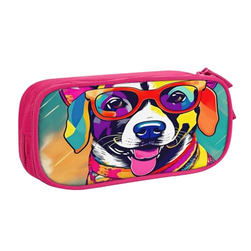 njkhbolk Tragbarer, lustiger Schreibtisch-Organizer mit Hunde-Aufdruck, großes Fassungsvermögen, doppellagiges Federmäppchen mit Reißverschluss njkhbolk Tragbarer, lustiger Schreibtisch-Organizer mit Hunde-Aufdruck, großes Fassungsvermögen, doppellagiges Federmäppchen mit Reißverschluss von njkhbolk