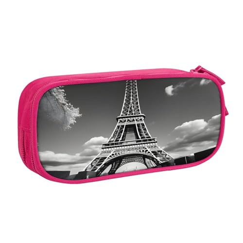 njkhbolk Tragbarer Briefpapier-Organizer mit Pariser Eiffelturm und Wolkendruck, großes Fassungsvermögen, doppellagiges Federmäppchen mit Reißverschluss njkhbolk Tragbarer Briefpapier-Organizer mit Pariser Eiffelturm und Wolkendruck, großes Fassungsvermögen, doppellagiges Federmäppchen mit Reißverschluss von njkhbolk