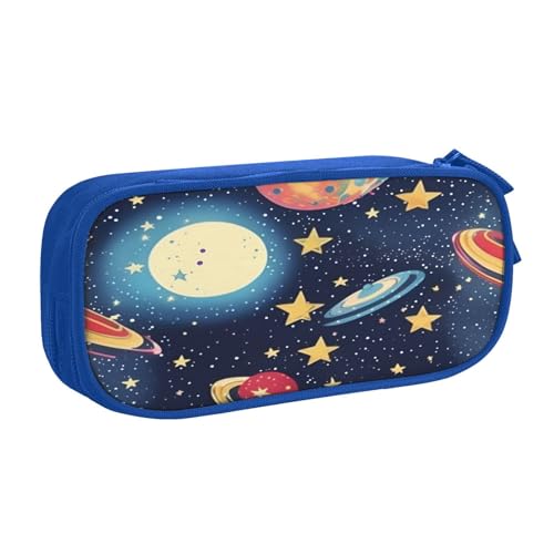 njkhbolk Tragbarer Briefpapier-Organizer mit Sternenhimmel-Universum, großes Fassungsvermögen, doppellagiges Federmäppchen mit Reißverschluss njkhbolk Tragbarer Briefpapier-Organizer mit Sternenhimmel-Universum, großes Fassungsvermögen, doppellagiges Federmäppchen mit Reißverschluss von njkhbolk