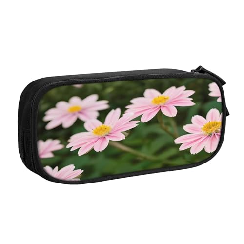 njkhbolk Tragbares Federmäppchen mit doppelschichtigem Reißverschluss und Blumendruck, Rosa / Weiß / Gold njkhbolk Tragbares Federmäppchen mit doppelschichtigem Reißverschluss und Blumendruck, Rosa / Weiß / Gold von njkhbolk