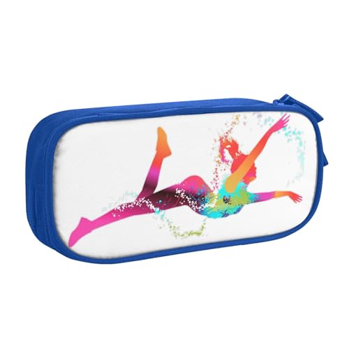 njkhbolk Tragbares Federmäppchen mit doppelschichtigem Reißverschluss und großem Fassungsvermögen von njkhbolk