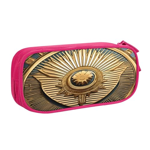 njkhbolk Tragbares Federmäppchen mit zeitlosem Anmut und großem Fassungsvermögen, doppelschichtiges Reißverschluss-Federmäppchen von njkhbolk