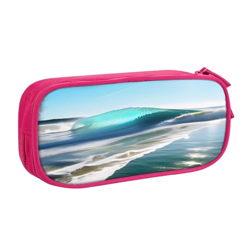 njkhbolk Tragbares Schreibwaren-Organizer, großes Fassungsvermögen, doppellagiges Federmäppchen mit Reißverschluss von njkhbolk