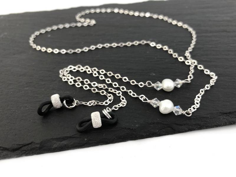 Brillenkette, 925Er Silber Brillenhalter, Geschenk Für Sie, Muttergeschenk, Ec015, Lc2-4 von nloiscrafts