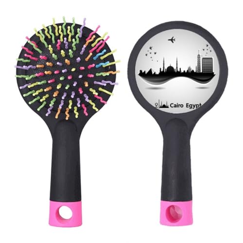 Ägypten Morden City Airplane Pattern Salon Entwirrung Haarbürste Kissen Basis von no/no