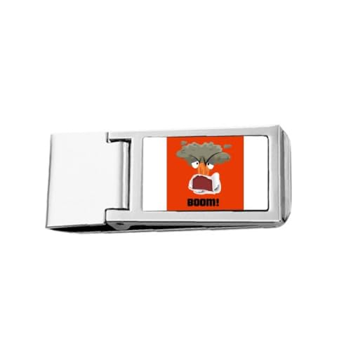 Angry Red Emotion Volcano Eruption Slim Money Clip Stainless Holder Pocket Wallet Angry Red Emotion Volcano Eruption Slim Money Clip Stainless Holder Pocket Wallet von no/no