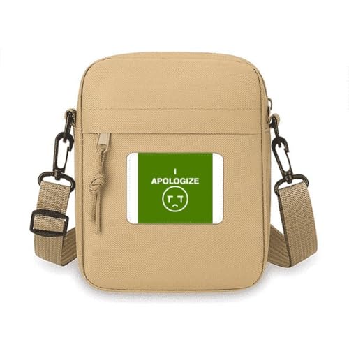 Apologize Sorry Look Grievance Crossbody-Tasche Handy Geldbörsen Handtasche Schulter Mini Tasche Apologize Sorry Look Grievance Crossbody-Tasche Handy Geldbörsen Handtasche Schulter Mini Tasche von no/no