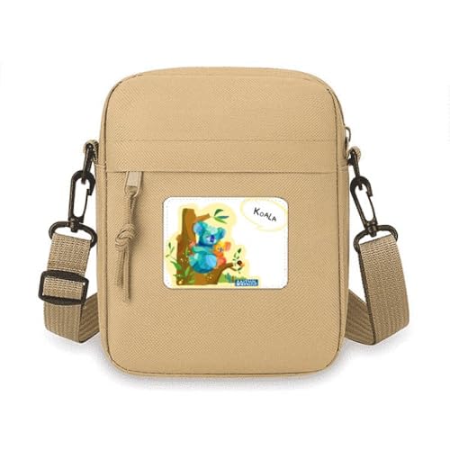 Australien Koala und Eukalypt Aquarell Crossbody Tasche Handy Geldbörsen Handtasche Schulter Mini Tasche von no/no