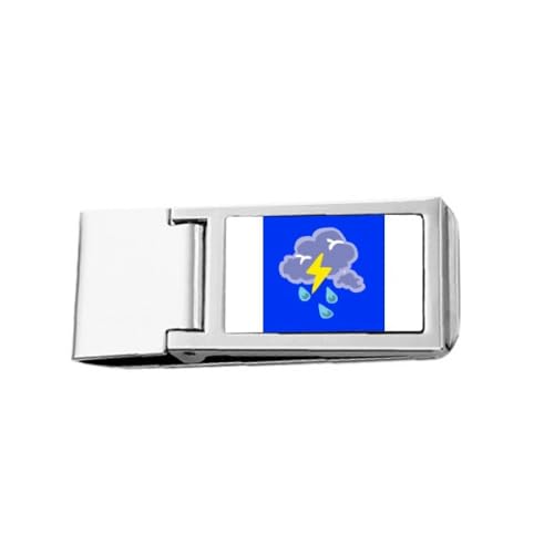 Blink Icon Thunder Sign Slim Money Clip Stainless Holder Pocket Wallet Blink Icon Thunder Sign Slim Money Clip Stainless Holder Pocket Wallet von no/no