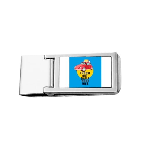 Brasilianische Karnevals-Routine Passion Slim Geldklammer Edelstahl Halter Pocket Wallet von no/no