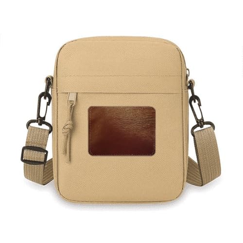 Braune Leder-Design-Umhängetasche, Handy-Geldbörsen, Handtasche, Schultertasche, Mini-Tasche von no/no