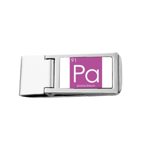Chestry Elements Periodentabelle Actinide Protactinium Pa Slim Money Clip Stainless Holder Pocket Wallet von no/no