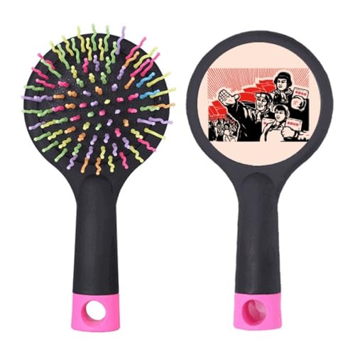 China Red Education Propaganda Road Salon Entwirrende Haarbürste Kissen Basis von no/no