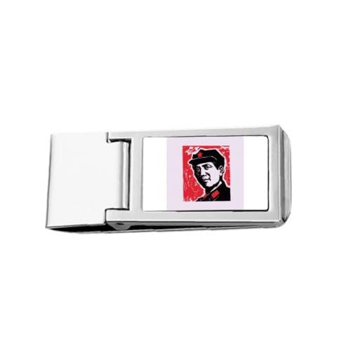 Chinesische Jugend rot Bildung Propaganda Slim Geldklammer Edelstahl Halter Tasche Geldbörse von no/no