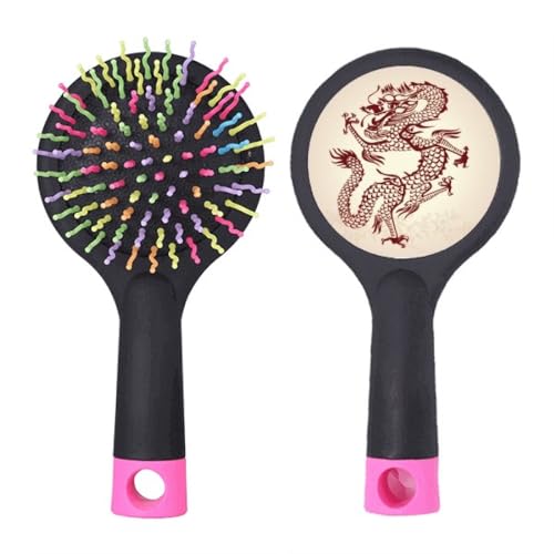Chinesischer Drache Tierporträt Salon Entwirrung Haarbürste Kissen Basis von no/no