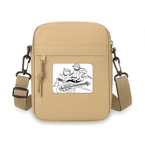 Chinesischer Regenschirm Drache Zeichnung Crossbody Tasche Handy Geldbörsen Handtasche Schulter Mini Tasche Chinesischer Regenschirm Drache Zeichnung Crossbody Tasche Handy Geldbörsen Handtasche Schulter Mini Tasche von no/no