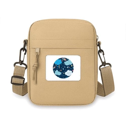 Cloud Umbrella Rain Heart Crossbody Bag Handy Geldbörsen Handtasche Schulter Mini Tasche Cloud Umbrella Rain Heart Crossbody Bag Handy Geldbörsen Handtasche Schulter Mini Tasche von no/no