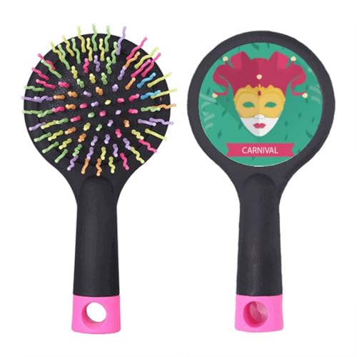 Cute Head Happy Carnival Of Venice Salon Entwirrende Haarbürste Kissen Basis von no/no