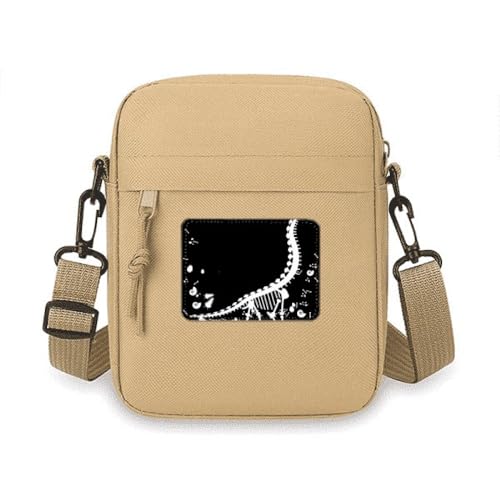 Dinosaurier B BS Vegetation Crossbody Tasche Handy Geldbörsen Handtasche Schulter Mini Tasche von no/no