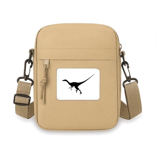 Dinosaurier-Miniatur-B-Run-Crossbody-Tasche, Handy-Geldbörse, Handtasche, Schultertasche, Mini-Tasche von no/no