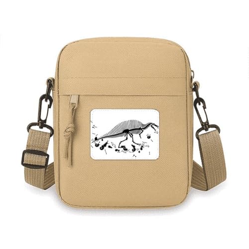 Dinosaurier-Umhängetasche, Motiv: riesige B BS, Art-Deco, modische Umhängetasche, Handy-Geldbörse, Handtasche, Schultertasche, Mini-Tasche von no/no