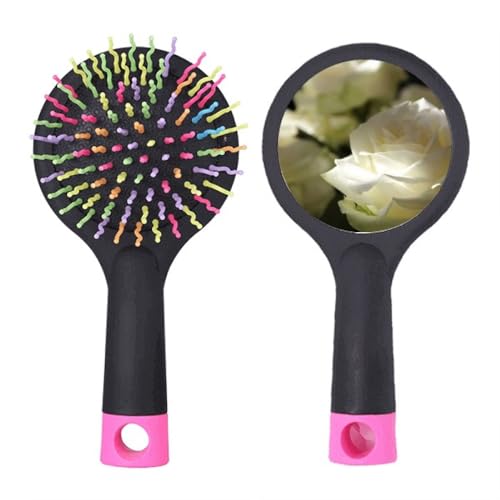 Dunkle große weiße Rosen Salon Entwirrung Haarbürste Kissen Basis von no/no