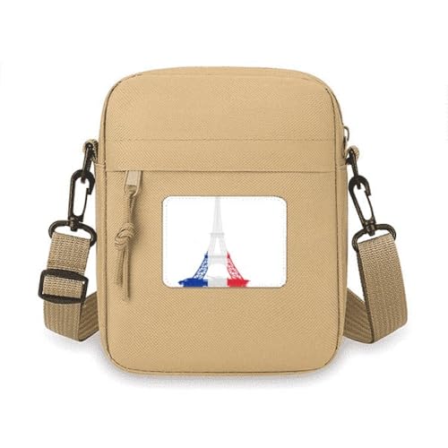 Eiffelturm Paris Frankreich Umriss Crossbody Tasche Handy Geldbörsen Handtasche Schulter Mini Tasche von no/no