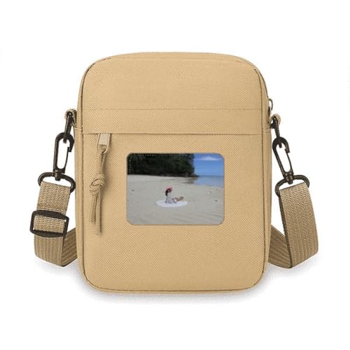 Ellie Yao Beautiflu Mädchen Strand Meer Riff Crossbody Tasche Handy Geldbörsen Handtasche Schulter Mini Tasche Ellie Yao Beautiflu Mädchen Strand Meer Riff Crossbody Tasche Handy Geldbörsen Handtasche Schulter Mini Tasche von no/no