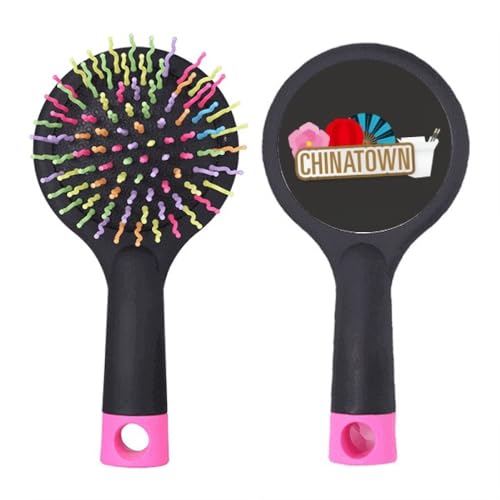 Flower Fan Brown China Town Salon Entwirrende Haarbürste Kissen Basis von no/no