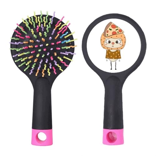 Food Pizza Gemüse Wurst Delicious UU Salon Entwirrung Haarbürste Kissen Basis von no/no