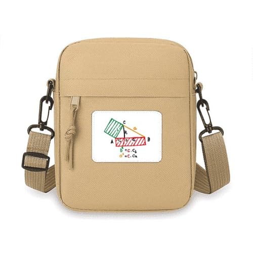 Formula Function Pythagorean Theorem Crossbody Bag Cell Phone Purses Handbag Shoulder Mini Bag Formula Function Pythagorean Theorem Crossbody Bag Cell Phone Purses Handbag Shoulder Mini Bag von no/no