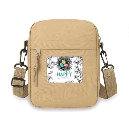 Frohe Ostern Festival Eiernest Crossbody Tasche Handy Geldbörsen Handtasche Schulter Mini Tasche von no/no