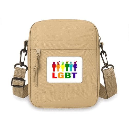 Geschlechtsdifferenzierung Identität Regenbogen Herren Damen Crossbody Tasche Handy Geldbörsen Handtasche Schulter Mini Tasche Geschlechtsdifferenzierung Identität Regenbogen Herren Damen Crossbody Tasche Handy Geldbörsen Handtasche Schulter Mini Tasche von no/no