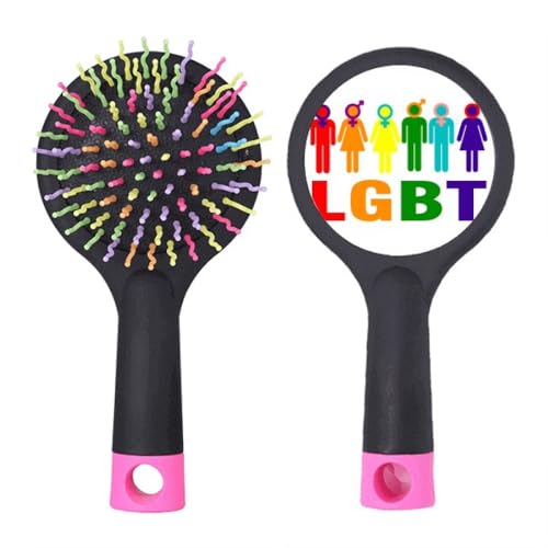 Geschlechtsdifferenzierung Identität Regenbogen Männer Frauen Salon Entwirrung Haarbürste Kissen Basis von no/no