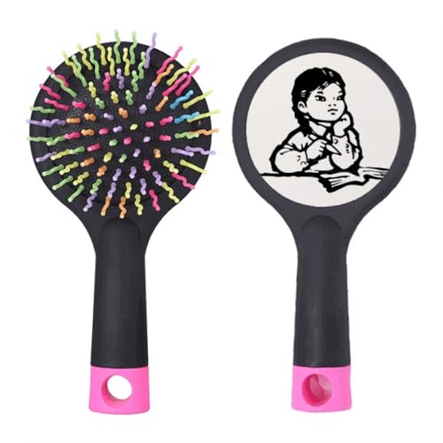 Girl Pen Table Black Sketch Patriotismus Salon Detangling Hair Brush Cushion Base Girl Pen Table Black Sketch Patriotismus Salon Detangling Hair Brush Cushion Base von no/no