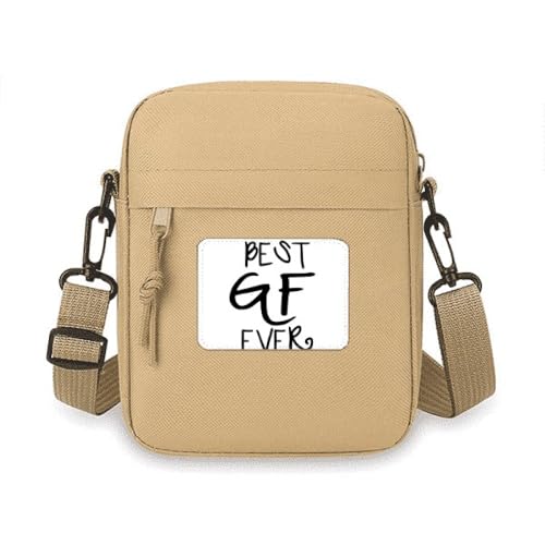 Girlfriend Best GF Ever Valentine's Day Crossbody Bag Handy Geldbörsen Handtasche Schulter Mini Tasche von no/no