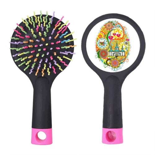 Graffiti Street Culture Tempel Kuchen Ei Salon Entwirrende Haarbürste Kissen Basis von no/no