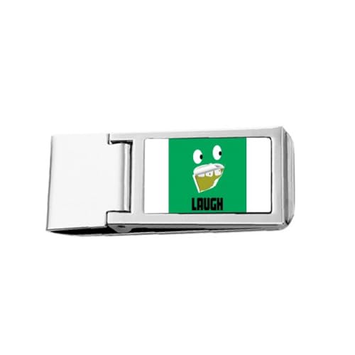 Green Bad Teeth Residue Laugh Slim Money Clip Stainless Holder Pocket Wallet von no/no