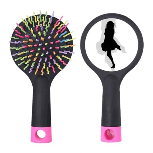 Hot Beautiful Woman Rock Umriss Salon Entwirrung Haarbürste Kissen Basis von no/no